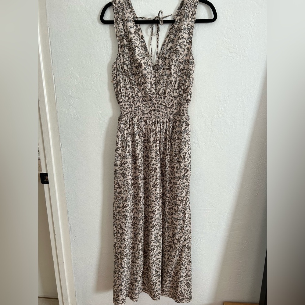 Old Navy Mid length Sun Dress Floral Print Medium Tall